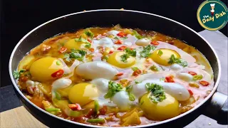 Easy Afghani Omelette Recipe | Healthy Potato Egg Recipe | The Daily Dish