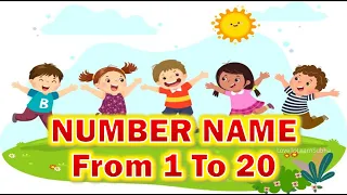 Number Names 1 To 20|Number Name |Number Spelling 1 to 20|Number In Words 1 to 20|1 to 20 Spelling