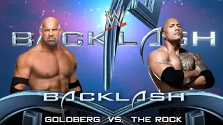 WWE Backlash 2003 (Match 8) Goldberg vs the Rock