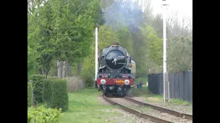 GWR no 4079 Pendennis Castles was steaming well at Didcot Railway Centre on Friday 15th April 2022