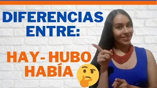 Verb Haber in Spanish:  How to use  : Hay, Había, Hubo and differences.