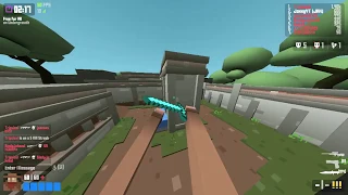 Playing MINECRAFT in krunker.io