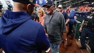 Country music icon George Strait meets Astros Hall-of-Famer Craig Biggio ahead of Game 6