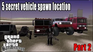 GTA SA secret vehicle location | Part 2