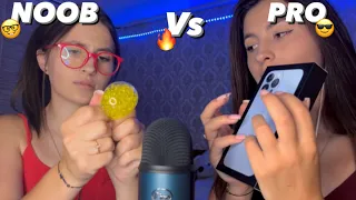 ASMR NOOB VS PRO ASMRTIST | asmr in 1 minute | 1 min battle | credit @LoweASMR 💗