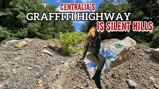 Then and Now - GRAFFITI HIGHWAY in Ghost Town Centralia