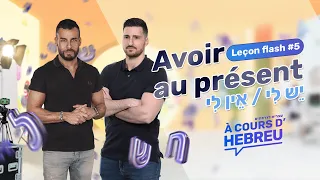 Leçon Flash #5 : Maîtriser 'Avoir' en Hébreu avec les déclinaisons de -ל | Apprendre l'hébreu