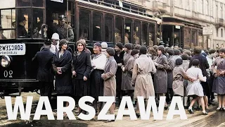 🇵🇱 Warszawa film z 1936 roku, niesamowite życie w przedwojennej Warszawie 🎥