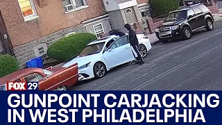 Caught on Camera: Gun-toting carjackers steal Lexus in West Philadelphia