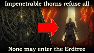 How to Pass the Door Blocked by Thorns & Where to go after Morgott the Omen King in Elden Ring