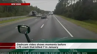 Dashcam shows moments before fatal crash