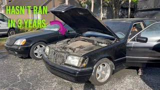 Saving another w140: 1997 Mercedes s420 sat for years. Will it start?