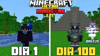 SOBREVIVÍ 100 Días en MINECRAFT ULTRA HARDCORE 1.21 en la JUNGLA