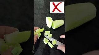 How To Cut Cucumber For Salad [ Trick Cucumber Chopping ] #Vegetablescuttingtricks #kitchenhacks