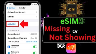 How to Fix Add eSIM Not Working on iPhone iOS 17 | Add eSIM Option Not Showing | iPhone eSIM Glitch