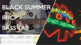 Red Hot Chili Peppers - Black Summer // Bass Cover // Play Along Tabs and Notation