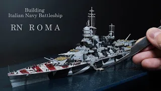 Making Italian Navy Battleship RN ROMA