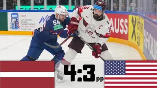 LOTYŠSKO VS USA SOUBOJ O BRONZ MISTROVSTVÍ SVĚTA V HOKEJI 2023 CZE KOMENTÁŘ