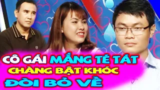 Chàng trai khóc lóc bỏ về vì bị bạn gái mắng như té nước vào mặt khiến Cát Tường & Quyền Linh SỐC