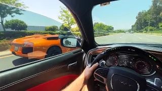Hellcat Redeye vs Lamborghini Murciélago