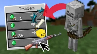 Minecraft But, Mob Can Trade Custom Super OP items