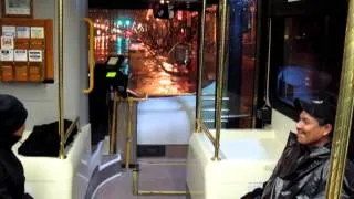 Cleveland RTA bus driver upper cuts 25 year old lightweight passenger