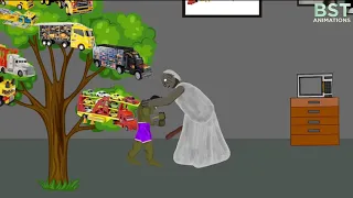 Granny vs Spider-ma vs Hulk Car carrier tree Funny Animations - DRAWING CARTOONS 2 HD