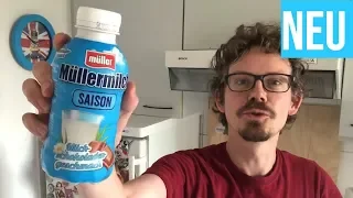 Müllermilch Saison mit Milch-Schokoladen-Geschmack! Schmeckt es wie Milchschokolade?