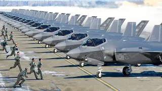 $1 Billion Worth of US F-35s, Take off Simultaneously at Full Throttle