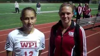 WPI Women's Soccer vs. Wentworth Post-Match Interview - Lynn Renner and Emily Doherty