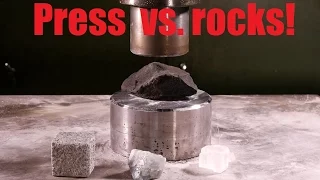 Crushing rocks and minerals with hydraulic press VOL. 1