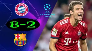 Barcelona vs Bayern Munich (2−8) | 2020 | All Goals & Extended Highlights  |  Quarter Final Champion