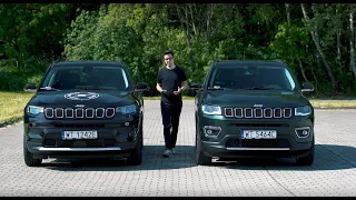 Jeep Compass 1.3 T4 GSE przed i po liftingu 2021 - test porównawczy [PL]