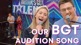 WHAT WE SUNG AT BRITAINS GOT TALENT // Full audition song + our semi final intro
