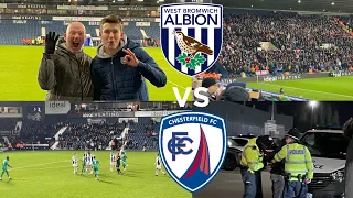 WBA VS CHESTERFIELD (VLOG) *CHESTERFIELD FANS STEAL THE SHOW, AS ALBION COAST THROUGH!*
