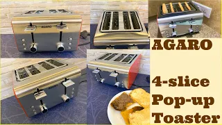 AGARO Grand 4 slice pop up Toaster | Best 4 slice Toaster in India  | Pop up toaster honest review