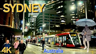 SYDNEY AUSTRALIA Walking tour - Friday Evening Rush | 4K 60fps 🌦