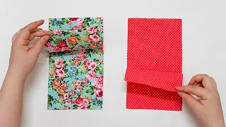 So Easy ! 2 Ideas For Sewing Card Wallets And Coin Purses 💟 Sewing Gift Ideas