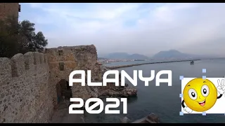 🇹🇷 ALANYA Часть 7 Большая прогулка Крепость у Красной Башни 6 января Алания Турция 2021