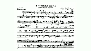Julius Fučík: "Florentiner Marsch," Op. 214 - Alto Saxophone