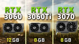 RTX 3060 vs 3060 Ti vs 3070 + Ryzen 5 5600X // Test in 8 Games | 1080p, 1440p
