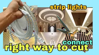 BEST WAY TO CUT AND CONNECT LED STRIP LIGHTS FOR BEGINNERS COMPLETE TUTORIAL #DATVOFFICIAL