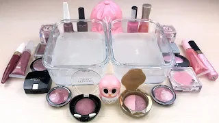 Burgundy vs Pink ! Mixing Makeup Eyeshadow Into Slime ! Satisfying Slime Video ! LIKE EVA