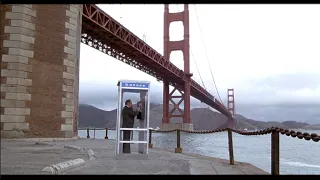 High Anxiety (1977) by Mel Brooks, Clip:A phone call at the Golden Gate Bridge/a homage to Hitchcock