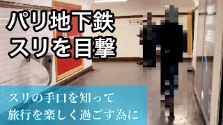 【要注意】パリ地下鉄に出没するスリに注意！！スリの手口を知ることが予防対策に！！【ENG SUB】pickpocket in Paris