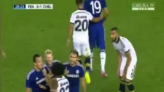 Bruno Alves Horror Foul on Diego Costa ~ Fenerbahçe vs Chelsea 2014