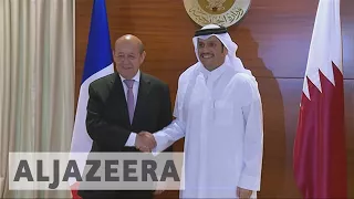 French FM lends support in the Gulf crisis