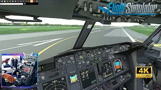 MSFS2020 | PMDG 737 Amazing Take-Off  | Brussels Charleroi Airport v2.1 | MAX REALISM |  FS2CREW |