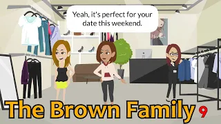 [The Brown Family 9] Ordering room service at a hotel / Shopping at the mall / A strict parent