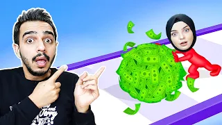 PARA TOPU YAPTIK VE ZENGİN OLDUK !! 😱 Money Roll 3D